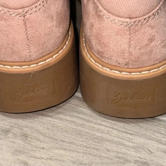 Zodiac Suede Hightop Pink Platform Sneakers Size 7.5M - Picture 4 of 9